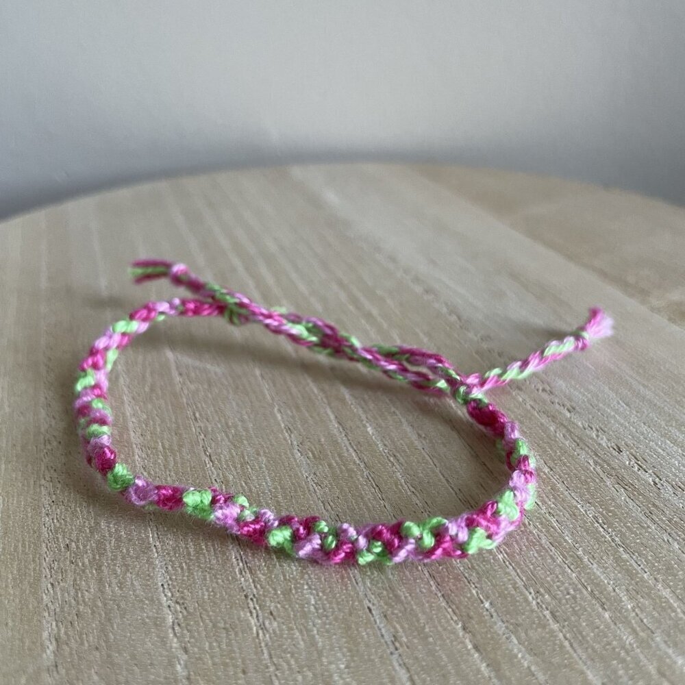 Aliyah Bracelet, anklet, trendy, comfortable, tie, embroidery thread, woven, gif